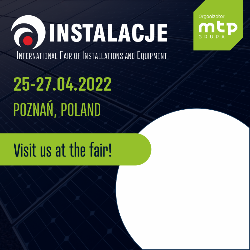 Invitation to the INSTALACJE Fair in Poznań